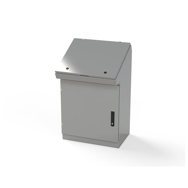1/4 Turn Latch, 3 Point Latch with Keyed Handle Electrical Enclosures, 40-1/4 in H, 15-1/2 in D